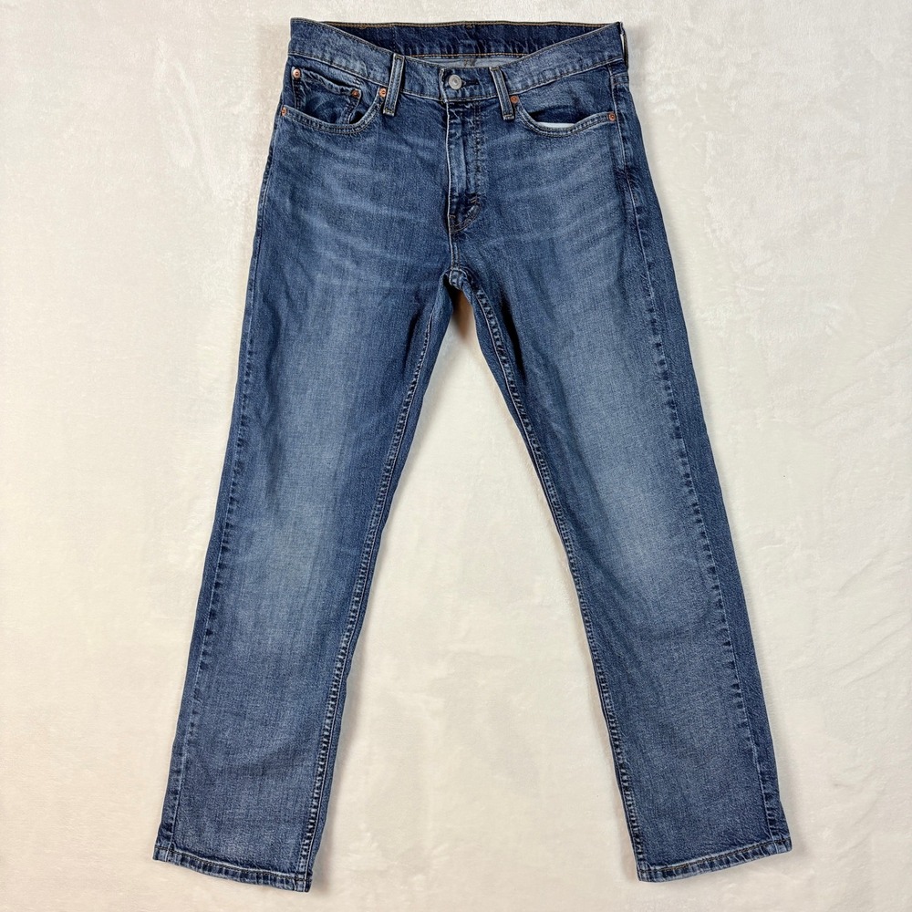 Levi's 559 Relaxed Straight Jeans Mens 30x30 Blue Excellent Waterless Stretch